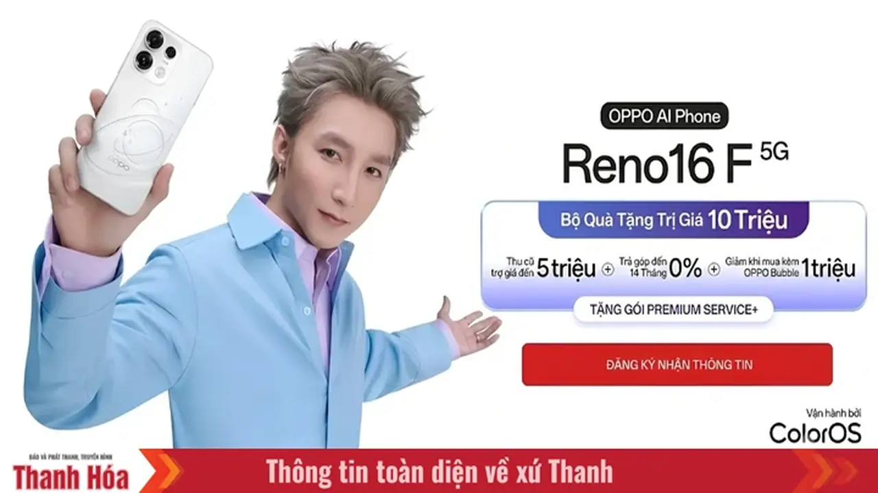 احصل على امتيازات حصرية عند الطلب المسبق لهاتف OPPO Reno16 F على CellphoneS
